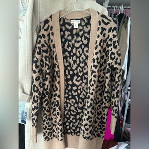 Long cheetah women’s cardigan